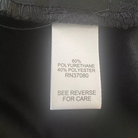 NWT Versona Women's Faux  Vegan Leather Pants Textured Pull-On Size 14 (704) - Picture 5 of 6
